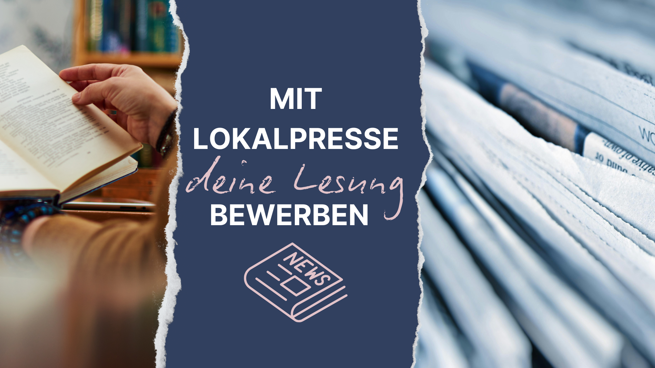 Beitragsbild für den Blogartikel: Mit Lokalpresse deine Lesung bewerben - Autor sucht Couch